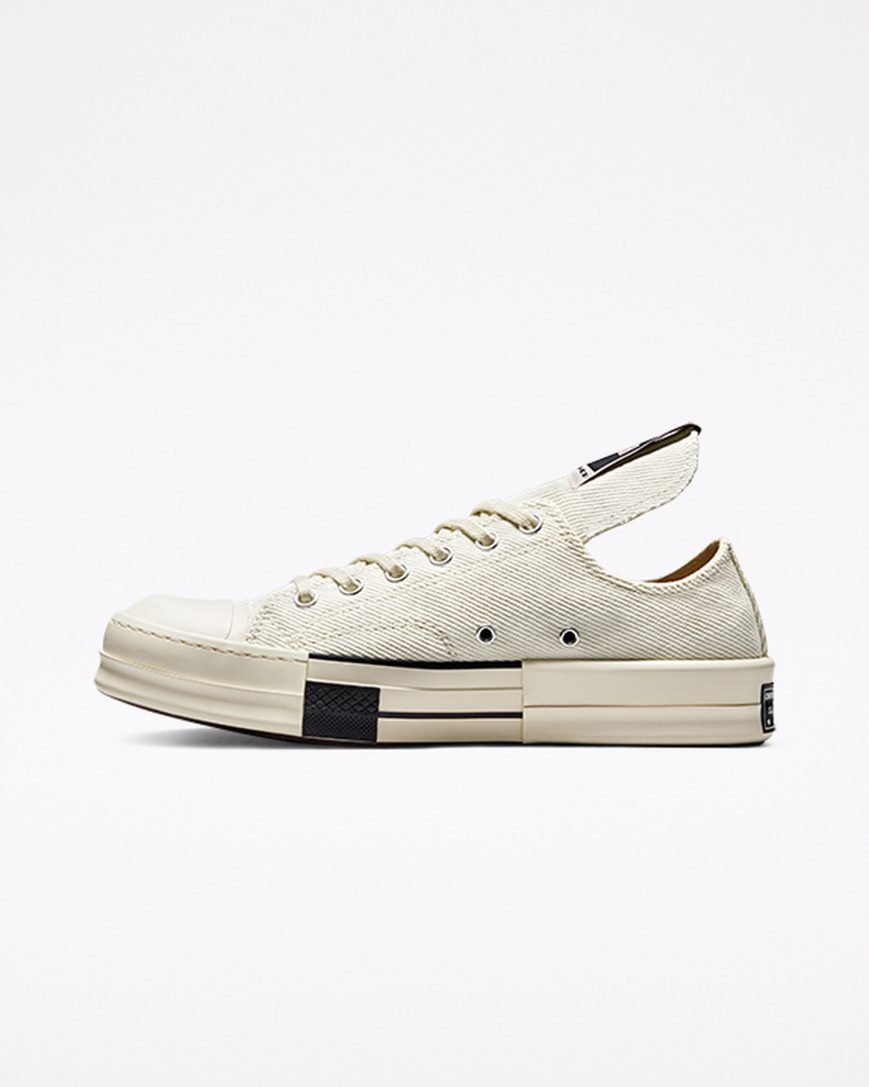 Women's Converse x DRKSHDW DRKSTAR Chuck 70 Low Top Shoes White / Black | AU 43C06Q